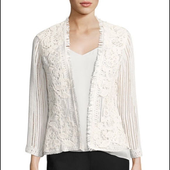Kobi Halperin Taya Embroidered Cotton Eyelet Jacket - Picture 7 of 8